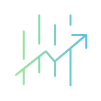 ícone - gráfico ascendente